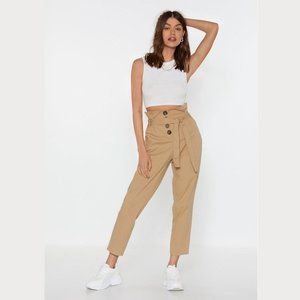 NEW! Button In Paperbag Pants by Nasty Gal